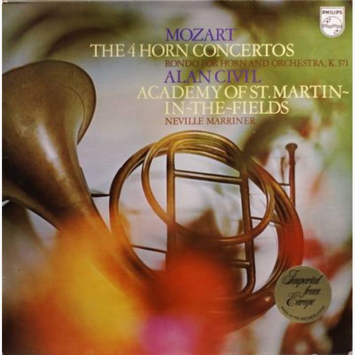 莫扎特《4首圆号协奏曲和回旋曲》-西维尔·阿兰圆号，马里纳指挥圣马丁室内乐团