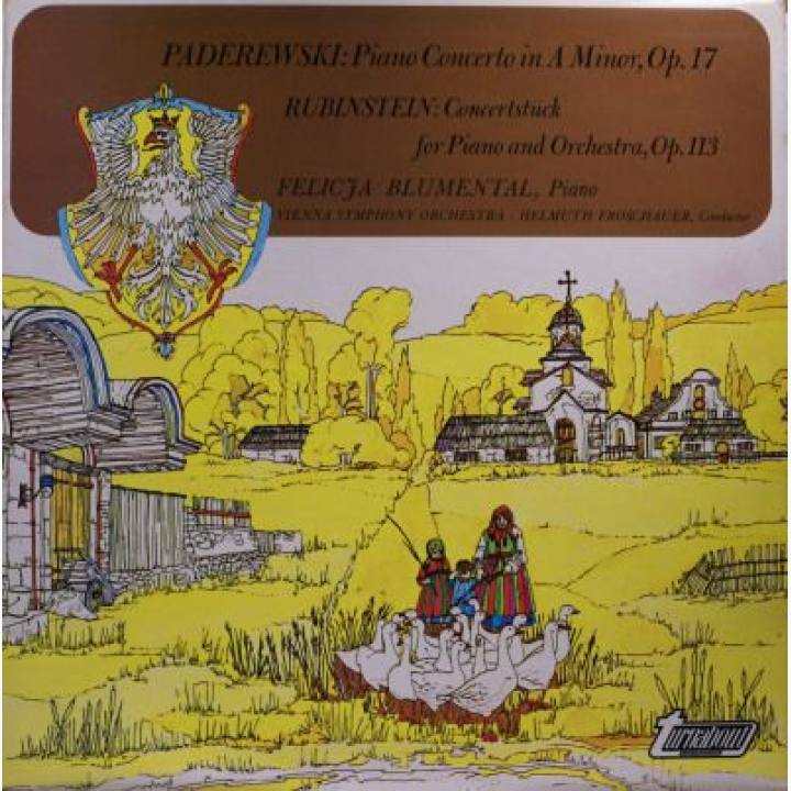 帕德雷夫斯基《A小调钢琴协奏曲》&amp;安东·鲁宾斯坦《协奏曲》-弗利·布吕芒塔尔钢琴，赫尔穆特·弗罗绍尔指挥维也纳交响乐团