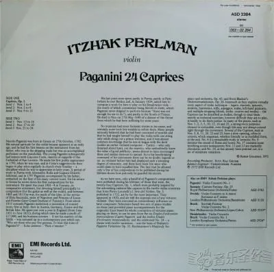 帕格尼尼《24首随想曲》- 伊扎克·帕尔曼小提琴演奏