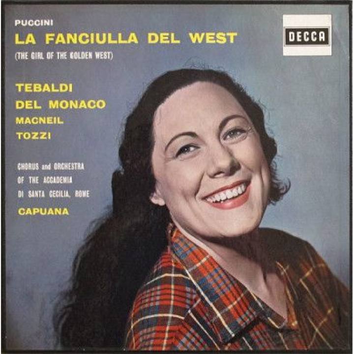 普契尼：西部女郎 苔尔巴迪等人演唱 佛朗哥·卡普阿纳指挥罗马圣塞西莉亚学院乐团及合唱团