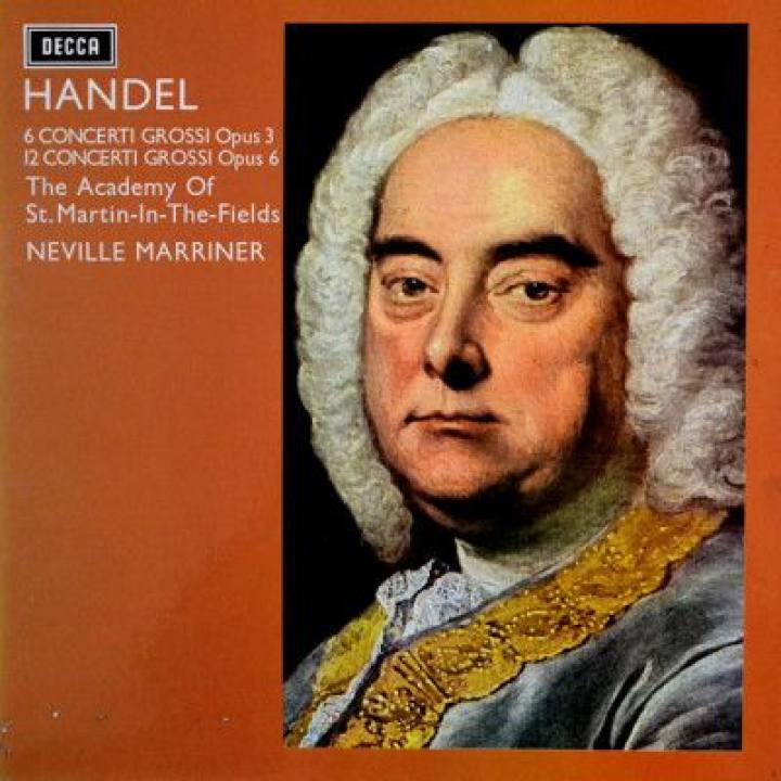 亨德尔 《协奏曲18首》/内维尔·马里纳指挥圣马丁室内乐团/肯尼斯·希斯&amp;瑟斯顿·达特 等演奏