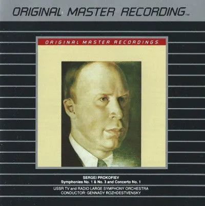 谢尔盖·普罗科菲耶夫（Sergei Prokofiev）， 苏联电视和广播大型交响乐团，根纳季·罗兹德斯文斯基（Gennady Rozhdestvensky）–第一 交响曲，第三交响曲和第一协奏曲