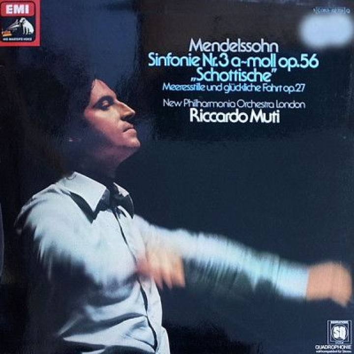 门德尔松《第3交响曲，a小调为管弦乐队而作“苏格兰”》 《平静的海与幸福的航行（音乐会序曲，D大调为管弦乐队而作）（根据约翰·沃尔夫冈·冯·歌德的诗歌而作 ）第3序曲》 /穆蒂指挥 ,新爱乐乐团  