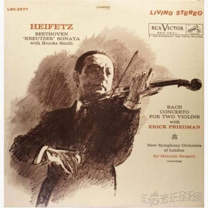 贝多芬《“克鲁采”奏鸣曲》&amp;巴赫《双小提琴协奏曲》-布鲁克斯·史密斯钢琴，海菲兹和弗雷德曼小提琴，马尔科姆·萨金特指挥伦敦新交响乐团