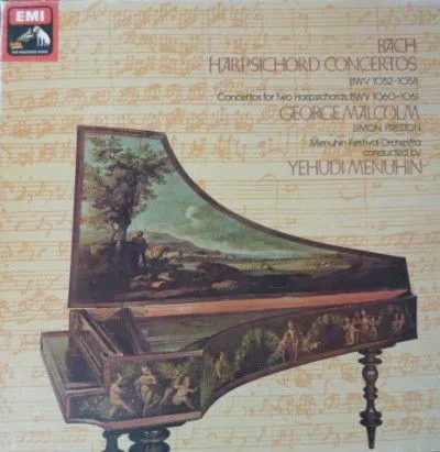 约翰·塞巴斯蒂安·巴赫《大键琴协奏曲》/马尔科姆,普里斯顿演奏,耶胡迪·梅纽因指挥梅纽因节日管弦乐团