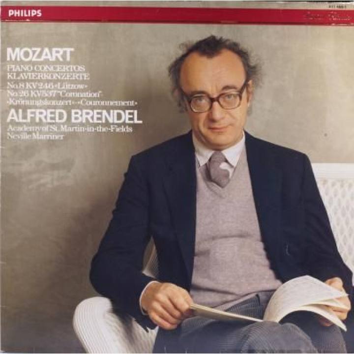 莫扎特《D大调为钢琴和管弦乐队而作的第26协奏曲“第1加冕协奏曲”》 《C大调为钢琴和管弦乐队而作的第8协奏曲“吕佐”》 /布伦德尔钢琴 ,马里纳指挥圣马丁室内乐团 