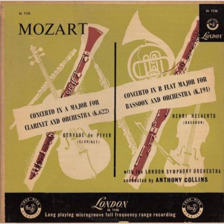 莫扎特：单簧管协奏曲K.622，巴松协奏曲K.191