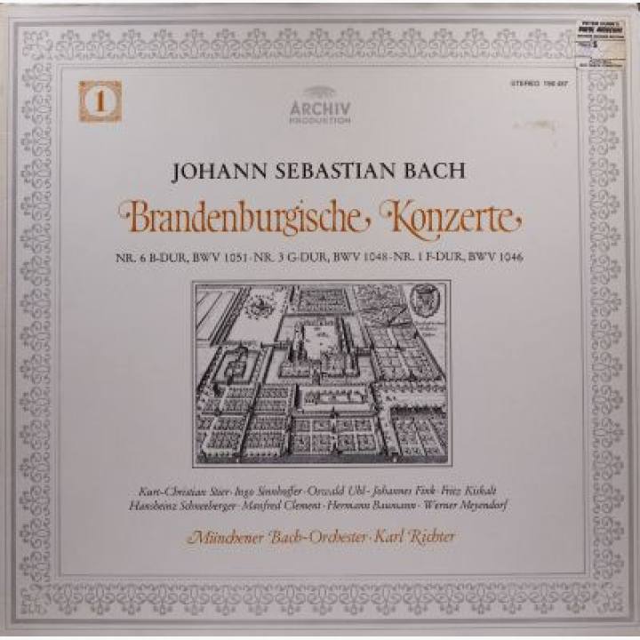 巴赫《勃兰登堡协奏曲NO.1、3、6》/鲍曼，蒂博等演奏/里希特指挥慕尼黑巴赫乐团