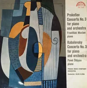 谢尔盖·普罗科菲耶夫(Sergei Prokofiev), 德米特里·卡巴列夫斯基(Dmitry Kabalevsky),弗兰蒂谢克·马克西安(FrantišekMaxián),帕维尔·斯捷潘(PavelŠtěpán),布拉格无线电交响乐团,阿洛伊斯·克拉玛(AloisKlíma) – D大调第三协奏曲/ C大调第三协奏曲