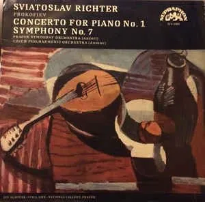 谢尔盖·普罗科菲耶夫(Sergei Prokofiev), 捷克爱乐乐团,尼古拉·安诺索夫(Nicolaj Anosov),斯维亚托斯拉夫·里希特(Sviatoslav Richter),布拉格交响乐团,卡雷尔·安切尔(KarlAnčerl) – 塞尔吉·普罗科菲耶夫第7号交响曲,钢琴与管弦乐团D大调专业协奏曲,作品。10
