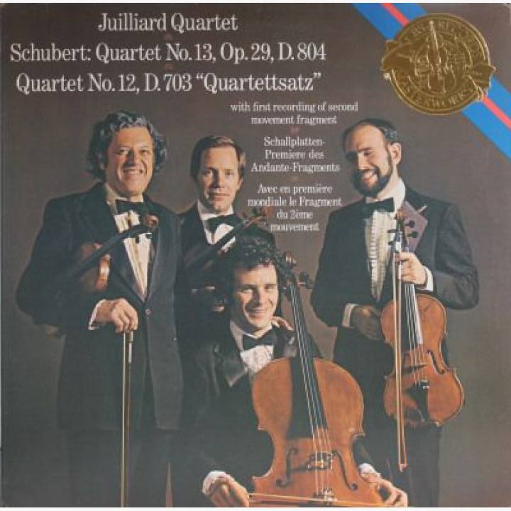 舒伯特《a小调第13弦乐四重奏（“罗莎蒙德”）》《	 C小调第12弦乐四重奏（四重奏乐章）》/克罗尼克,罗德,卡利斯,曼演奏