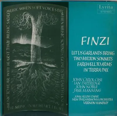 芬齐《让我们带来花环:五首莎士比亚歌曲》《约翰·弥尔顿的两首诗歌》《永别了,武器》《在和平的土地上》/帕特里奇,凯斯等演唱,韩德利指挥新爱乐乐团