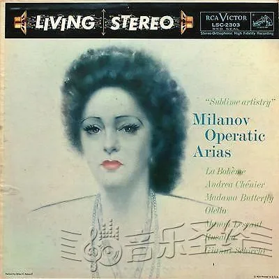 普契尼等《歌剧咏叹调 - 津卡·米拉诺夫演唱》-阿图罗指挥RCA Victor 交响乐团/津卡·米拉诺夫，女高音/埃利亚斯·罗莎琳德，女高音