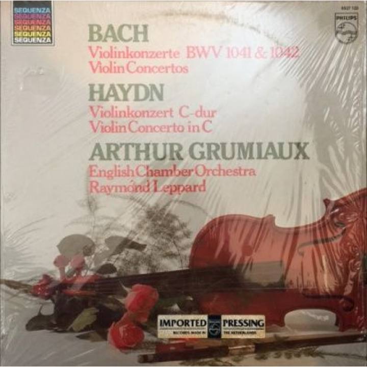 海顿《C大调为小提琴和弦乐组而作的协奏曲》 /巴赫《a小调第1小提琴协奏曲》 《E大调第2小提琴协奏曲》 /格鲁米欧演奏,莱帕德指挥英国室内乐团 