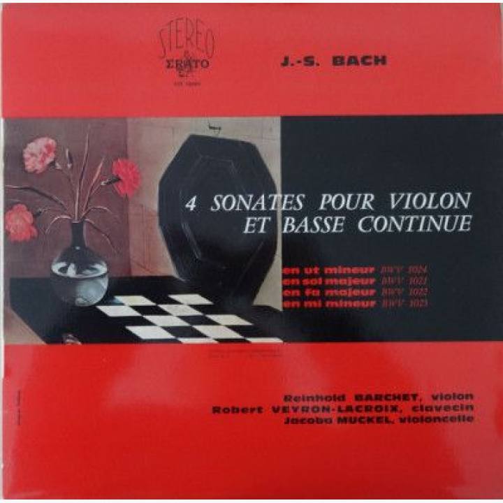巴赫4首小提琴与大提琴、钢琴奏鸣曲-莱因霍尔德·巴切特小提琴，罗伯特·维隆-拉克洛钢琴，雅各巴·马克尔大提琴