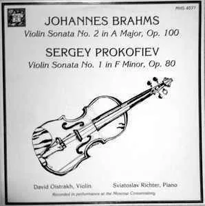 约翰内斯·勃拉姆斯（Johannes Brahms） - 谢尔盖·普罗科菲耶夫（Sergei Prokofiev） / 大卫·奥伊斯特拉赫（ David Oistrakh），斯维亚托斯拉夫·里希特 （ Sviatoslav Richter） – 勃拉姆斯：大提琴奏鸣曲2号，作品。100 /普罗科菲耶夫：F小调第一小提琴奏鸣曲，作品。80