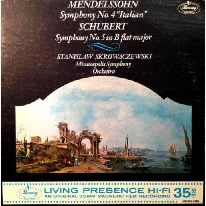 舒伯特《降B大调第5交响曲》 /门德尔松《第4交响曲“意大利”》 /斯克罗瓦切夫斯基指挥 ,明尼阿波利斯交响乐团 