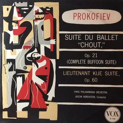普罗科菲耶夫， 巴黎爱乐乐团，雅沙·霍伦斯坦 – Suite Du Ballet“ Chout”，作品。21（完整的Buffoon套房）/ Kije中尉套房，作品。60