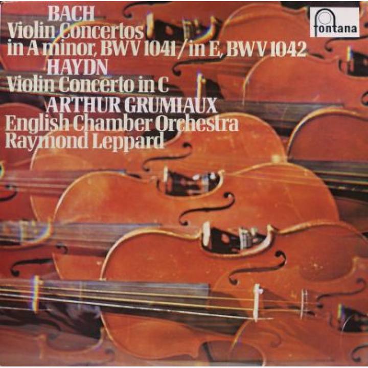 巴赫《a小调第1小提琴协奏曲》《E大调第2小提琴协奏曲》海顿《C大调为小提琴和弦乐组而作的协奏曲》/莱帕德,格鲁米欧演奏,莱帕德指挥英国室内乐团