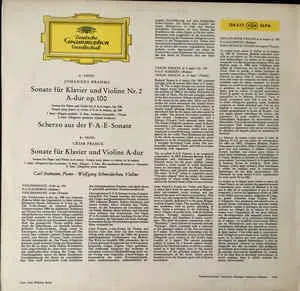 勃拉姆斯《A大调第2小提琴奏鸣曲（“奖赏”）》《谐谑曲c小调为小提琴和钢琴而作的（F-A-E三乐章奏鸣曲）》弗朗克《A大调大提琴奏鸣曲》/杰曼,施奈德汉演奏