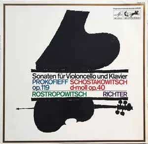 Prokofieff / Schostakowitsch-Rostropowitsch ,Richter – SonatenFürVioloncello Und Klavier:Op.119 / d-moll Op.40