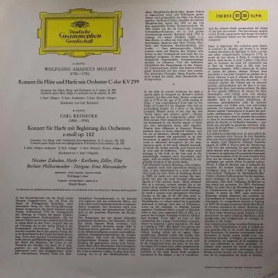 莫扎特《长笛和竖琴协奏曲》&赖内克《竖琴协奏曲》-佐勒长笛,扎巴莱塔竖琴,马征多菲尔指挥柏林爱乐乐团