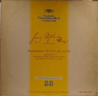 舒伯特：G大调第十五号弦乐四重奏op.161