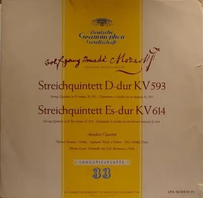 莫扎特:弦乐五重奏KV593和KV614