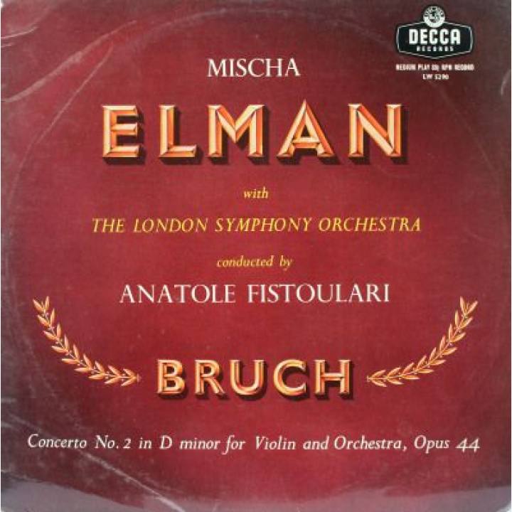 布鲁赫《D小调第二小提琴协奏曲》/艾尔曼演奏,菲斯图拉里指挥伦敦交响乐团