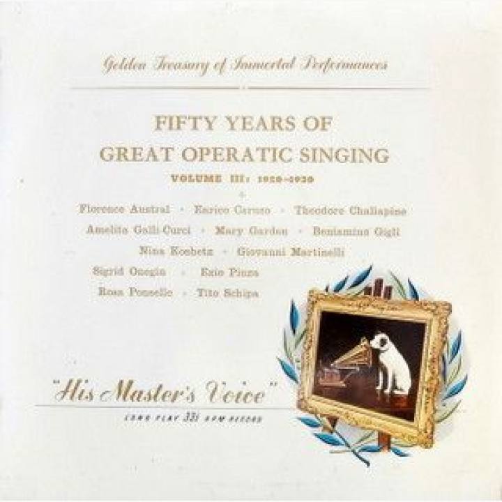 五十年的伟大歌剧演唱第三卷/卡鲁索，吉里等演唱