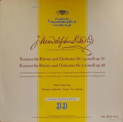 门德尔松:钢琴协奏曲no.1,2